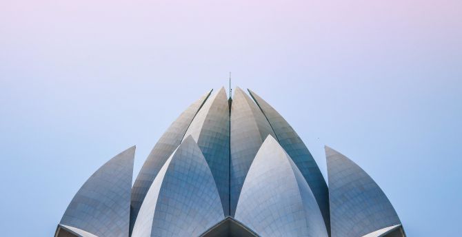 Lotus temple, architecture wallpaper
