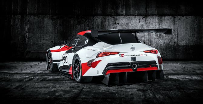 Toyota GR Supra, sports car, rear, 2019 wallpaper