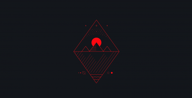 wallpaper for desktop, laptop | bb39-night-city-dark-minimal -illustration-art