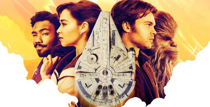 Solo: A Star Wars Story, Emilia Clarke, Donald Glover, Alden Ehrenreich wallpaper