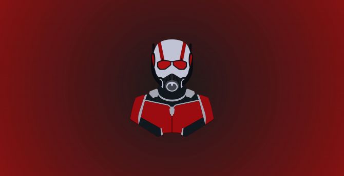 Ant-Man, minimalism, superhero, artwork wallpaper