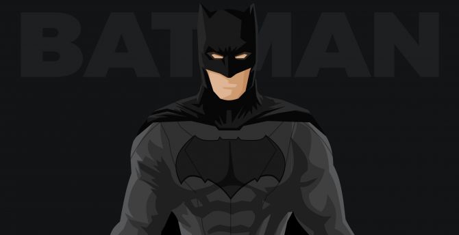 Superhero, batman, minimal wallpaper