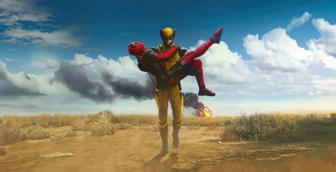 Brotherhood of heroes, deadpool and Wolverine, movie, 2023 wallpaper