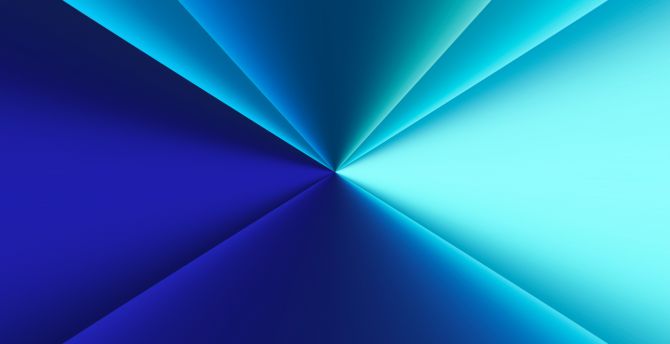 Blue lights conjunction formation, lines, abstraction wallpaper