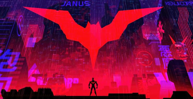 Batman beyond, future guardian, man without superpower wallpaper