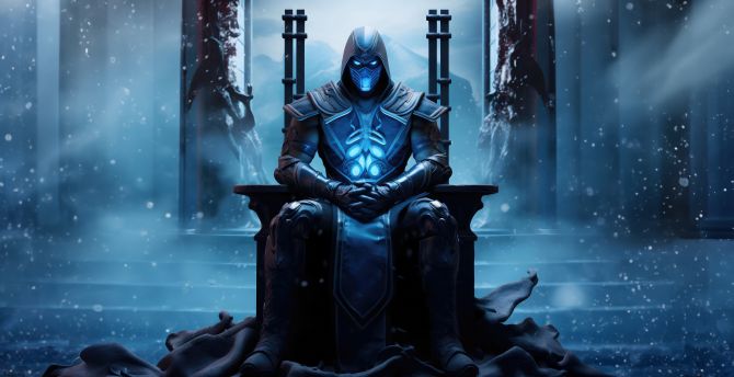 Ice Master Sub-Zero, king of ice world, game wallpaper