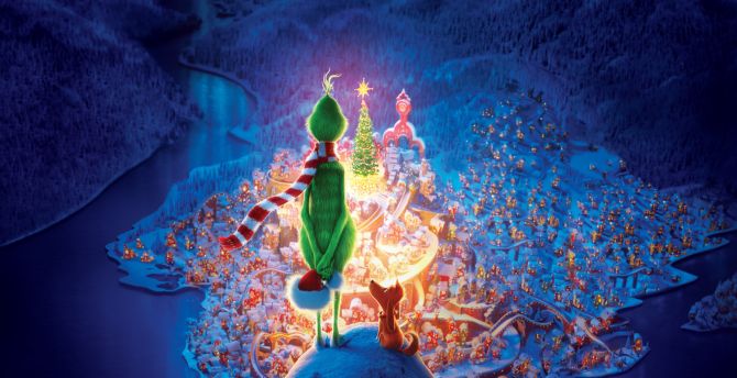 The Grinch, movie, Christmas, Animation movie, 2018 wallpaper