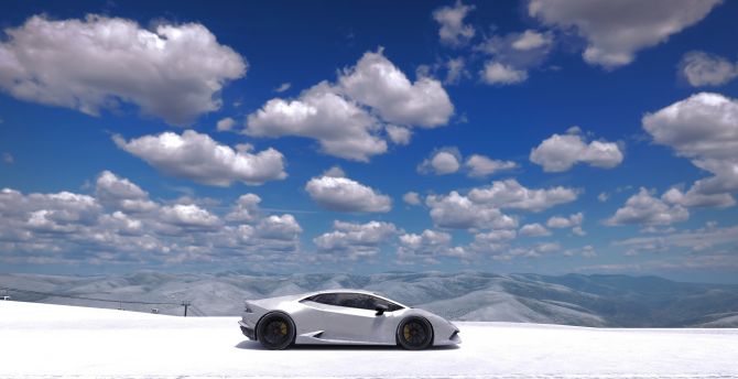 Forza Motorsport 7, video game, sports car, landscape wallpaper