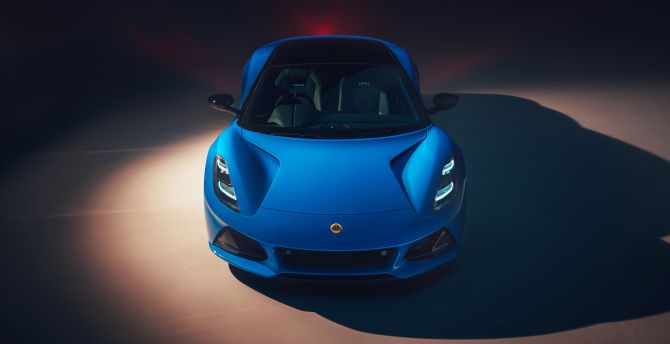 2021 car, Lotus Emira, blue wallpaper