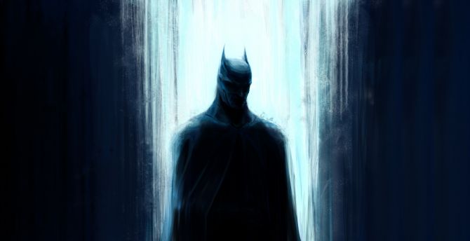 Batman, silhouette, dark, heroes wallpaper