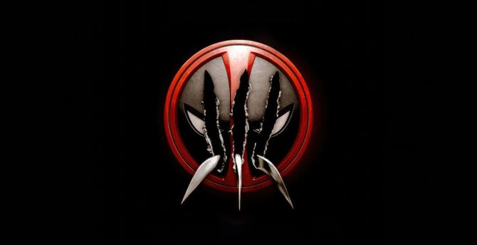 Deadpool 3, movie logo, dark wallpaper