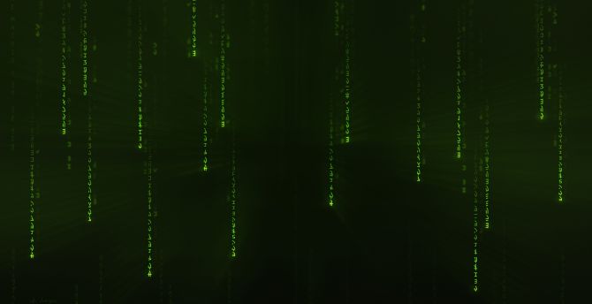 Coding characters, The Matrix, minimal wallpaper