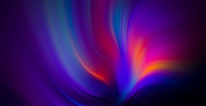Colorful forms, abstract, wavy pattern wallpaper