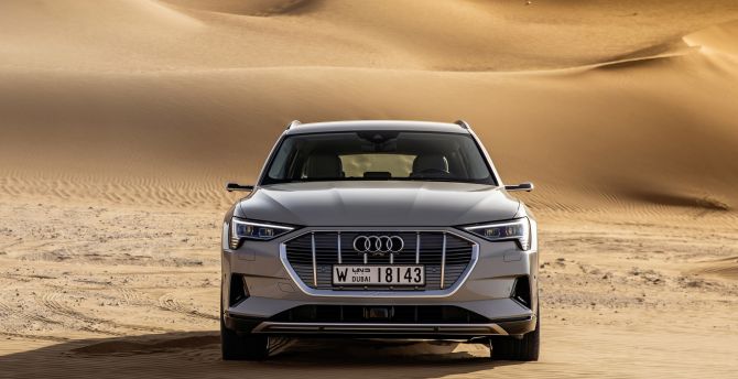 Desert, off-road, Audi e-Tron Quattro, electric SUV wallpaper