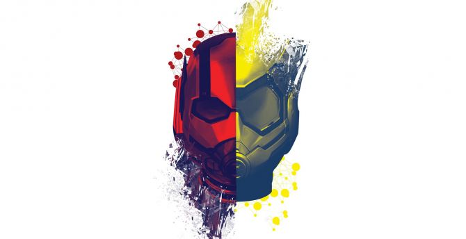 Ant-Man and the Wasp, movie, helmets, face-off, poster wallpaper
