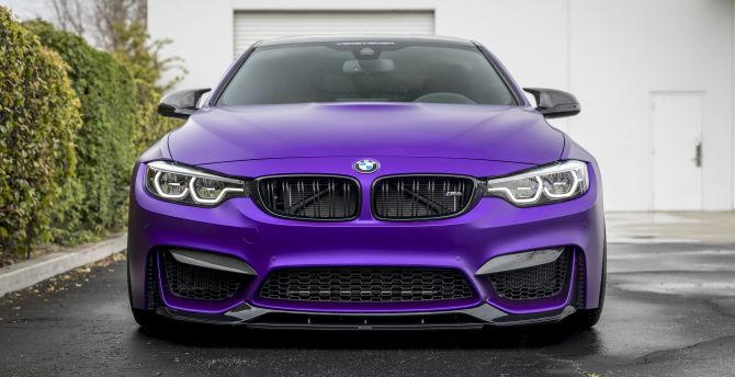 Vorsteiner BMW M4, purple, car wallpaper