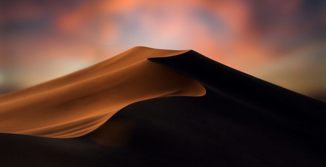 Mountain of sands, dune, dawn, desert, landscape wallpaper