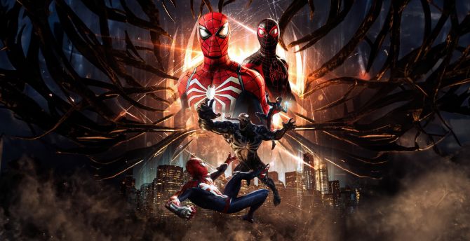 Marvel's Spider-man 2, game of 2023 wallpaper