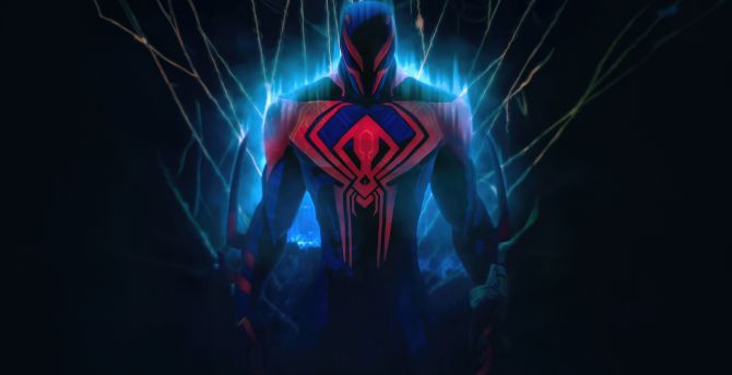 Spider-man 2099, future spider-man, fan art wallpaper