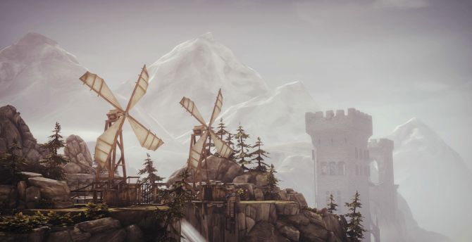 Brothers: a tale of two sons, windmills wallpaper