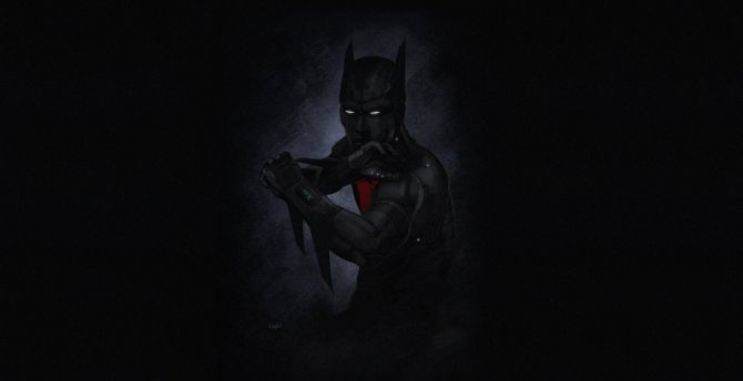 Batman, dark, comics, minimal, art wallpaper