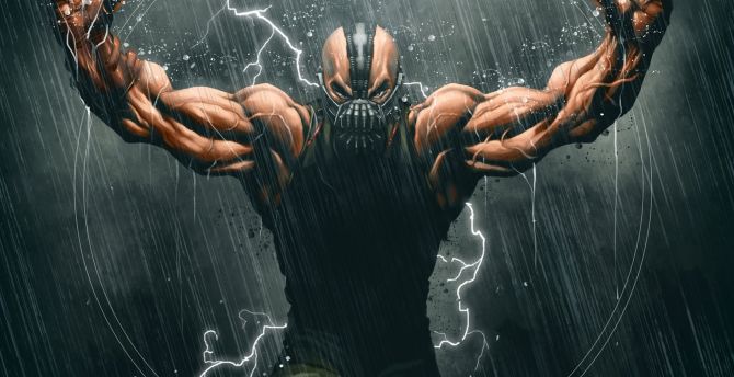 Bane, movie, villain, marvel comics, art wallpaper