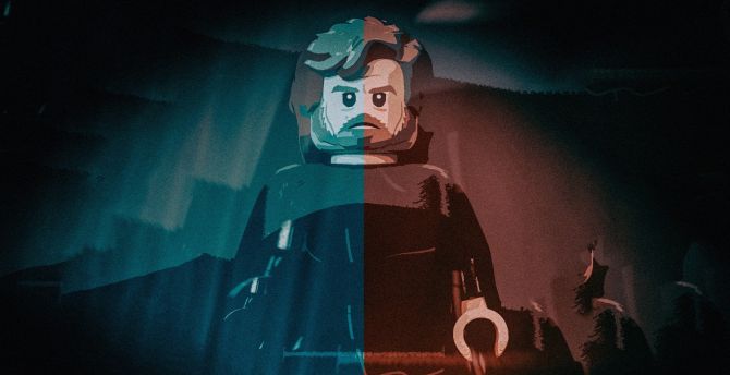 Lego, Luke Skywalker, video game, star wars wallpaper