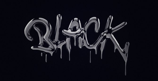 Black, typography, art wallpaper