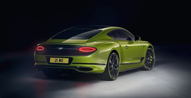 Green car, luxurious, Bentley Continental GT, 2019 wallpaper