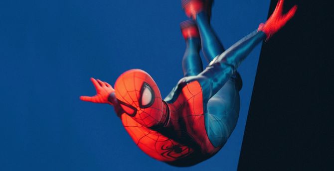 Marvel's spider-man, Miles Morales, jumping, fan art wallpaper