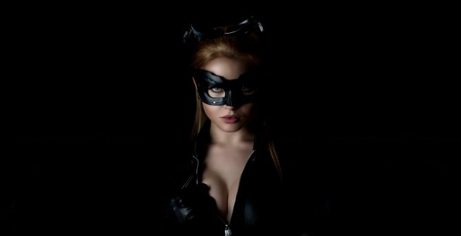 Catwoman, cosplay, girl model wallpaper