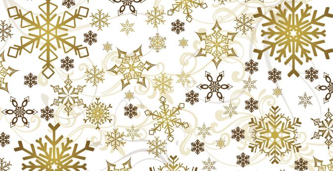 Snowflakes, abstract, digital art, 2017 wallpaper