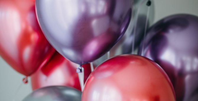 Colorful, party balloons, shine wallpaper
