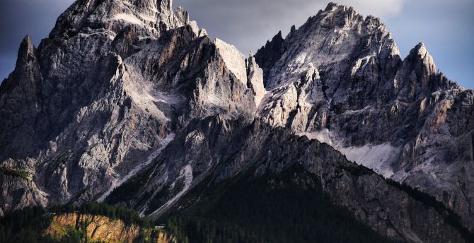 Dolomites, mountain range, Rocky mountains, Italy wallpaper
