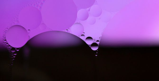 Violet-dark bubble, close up wallpaper
