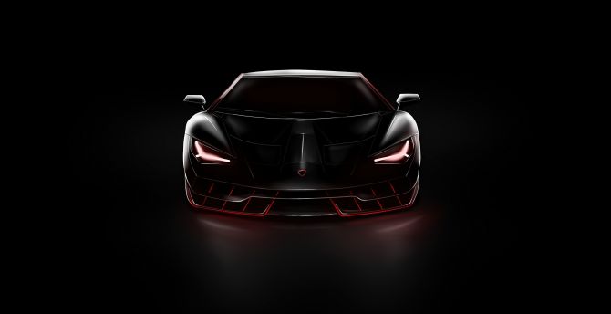 Lamborghini Centenario, dark, 2020 wallpaper