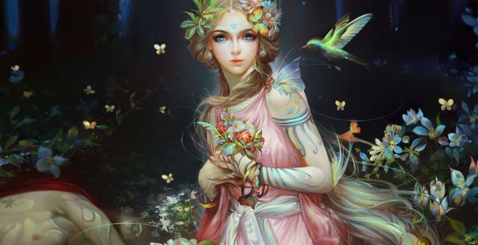Gorgeous, fairy, fantasy, outdoor, art wallpaper