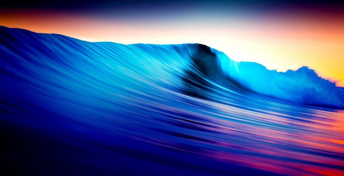 Sea waves, colorful, tides wallpaper