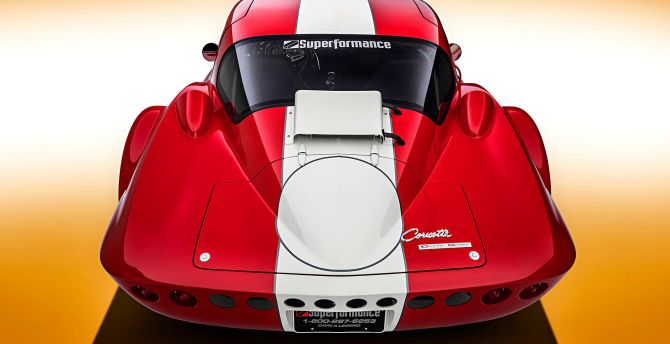 Corvette, car, rear view wallpaper