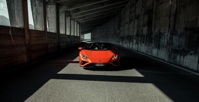 2021 Lamborghini Huracan Evo Spyder, luxury sport car wallpaper