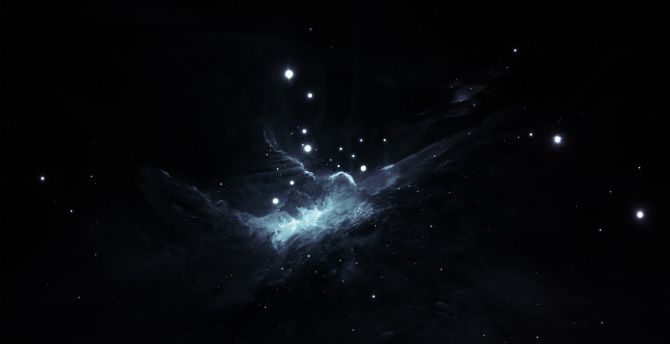 Desktop Wallpaper Space Dark Clouds Galaxy Abstract Hd Image
