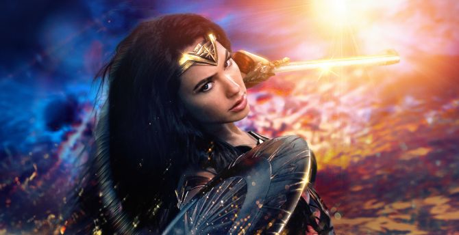 Wonder Woman, Justice League's Hero, poster wallpaper