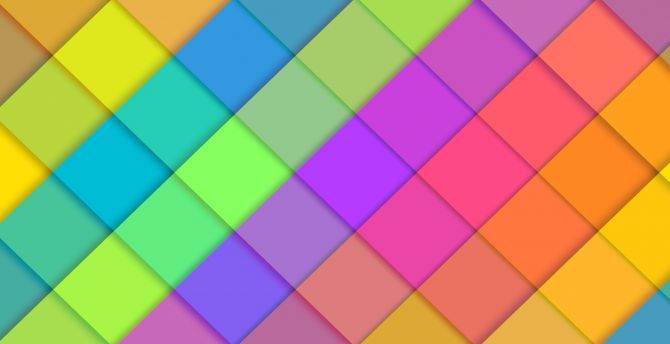 Material design, colorful, squares, abstract wallpaper