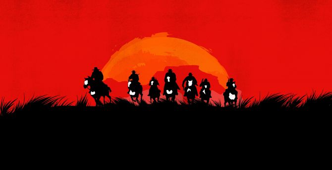 Red Dead Redemption 2, video game, artwork wallpaper