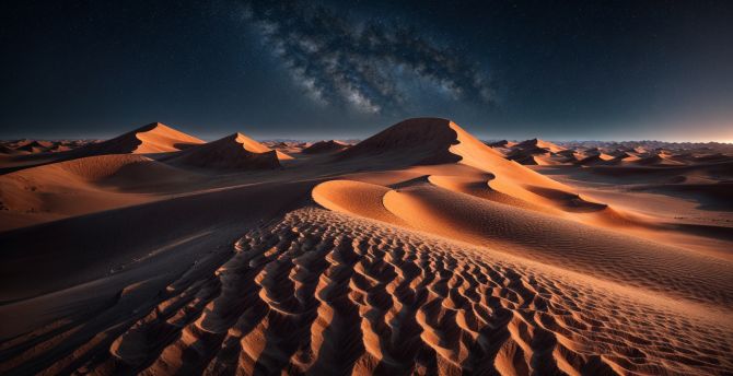 Desert, sand dunes, landscape photography wallpaper