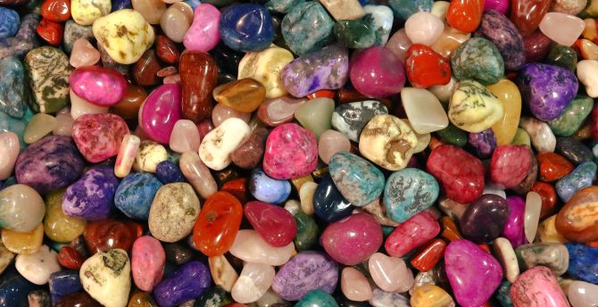 Colorful pebbles, rocks wallpaper