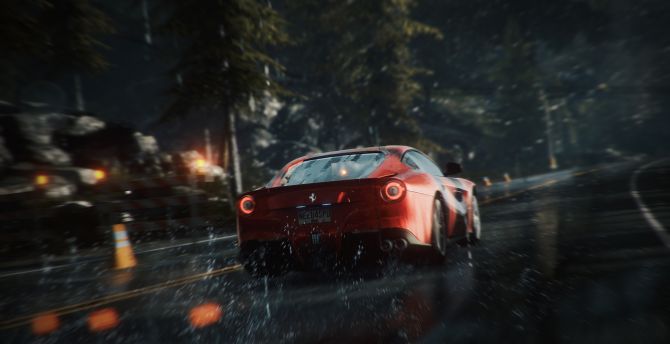 Need for Speed Rivals, Ferrari car, video game wallpaper
