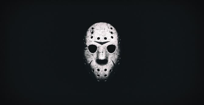 Mask, minimal, Friday the 13th, movie wallpaper