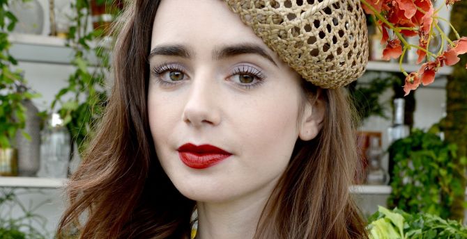 2018, Lily Collins, photoshoot, Cartier wallpaper