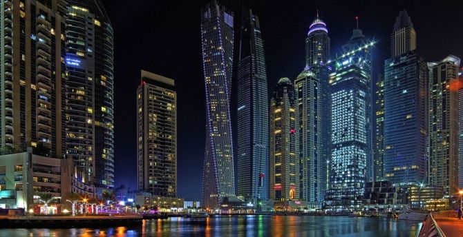 Cityscape, Dubai, buildings, and skyscraper of city wallpaper